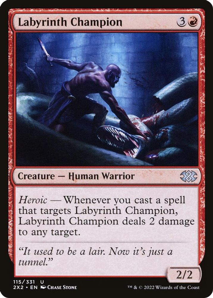 2022 Magic: The Gathering: Double Masters 2022 (2X2) - Labyrinth Champion (#115, Uncommon) (, Near Mint)