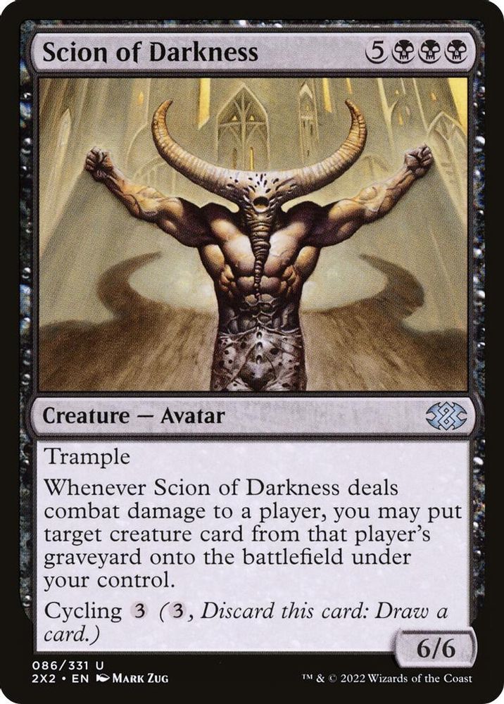 2022 Magic: The Gathering: Double Masters 2022 (2X2) - Scion of Darkness (#86, Uncommon) (, Near Mint)