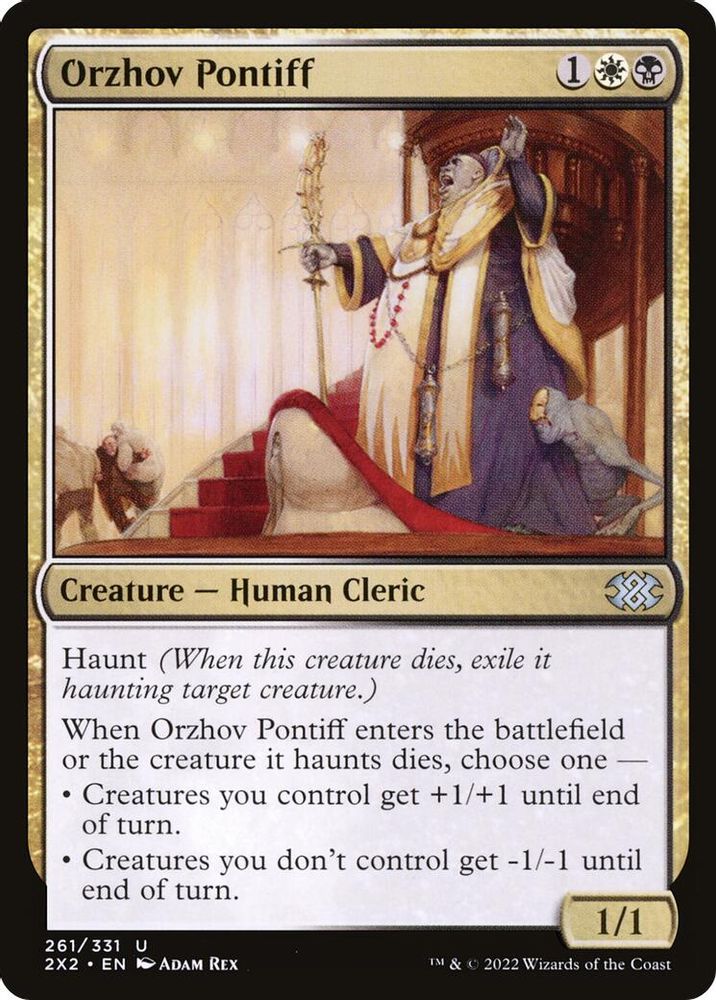2022 Magic: The Gathering: Double Masters 2022 (2X2) - Orzhov Pontiff (#261, Uncommon) (, Near Mint)