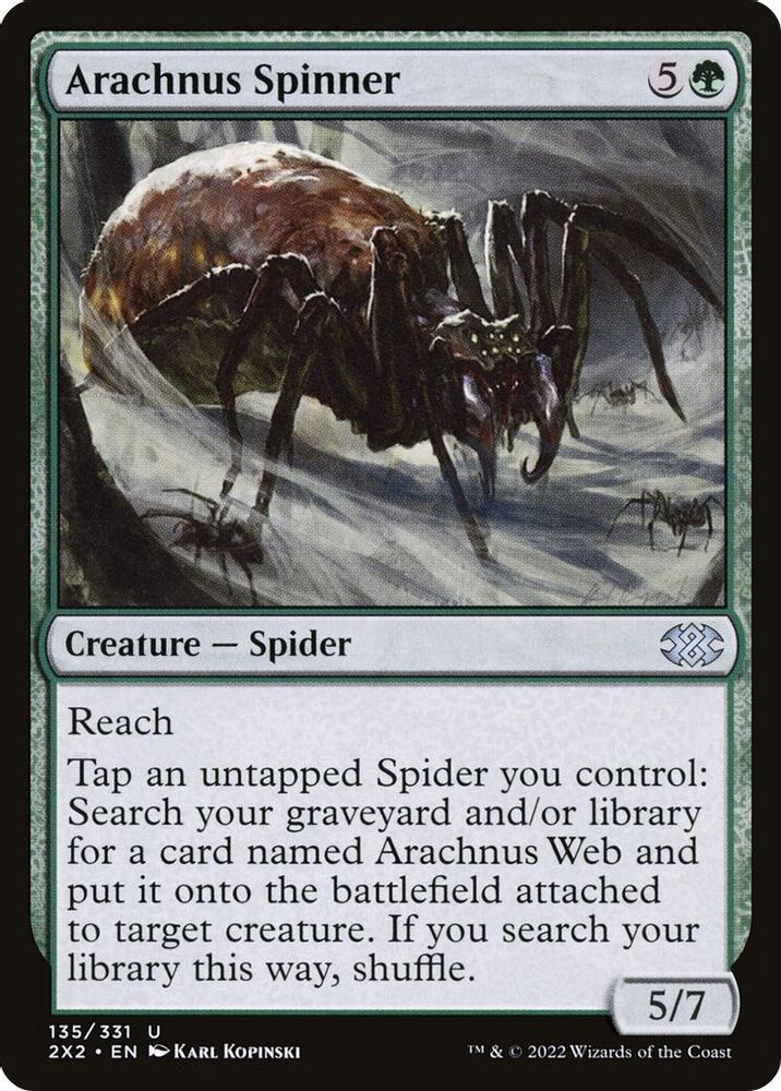 2022 Magic: The Gathering: Double Masters 2022 (2X2) - Arachnus Spinner (#135, Uncommon) (, Near Mint)