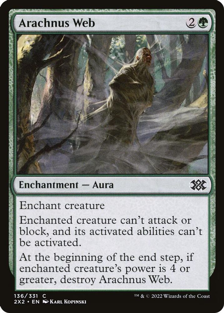 2022 Magic: The Gathering: Double Masters 2022 (2X2) - Arachnus Web (#136, Common) (, Near Mint)