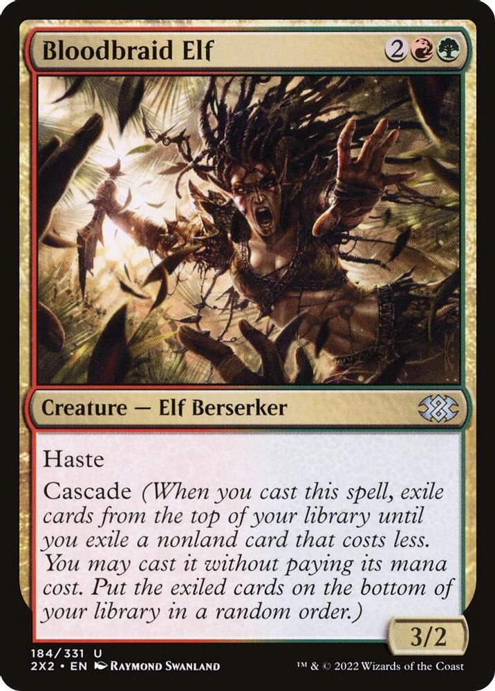2022 Magic: The Gathering: Double Masters 2022 (2X2) - Bloodbraid Elf (#184, Uncommon) (, Near Mint)