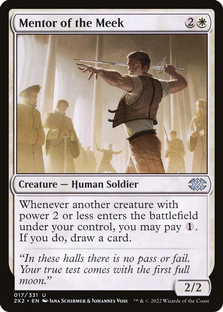 2022 Magic: The Gathering: Double Masters 2022 (2X2) - Mentor of the Meek (#17, Uncommon) (, Near Mint)