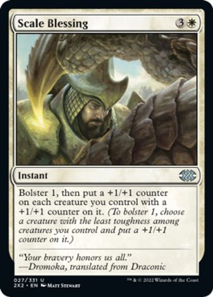 2022 Magic: The Gathering: Double Masters 2022 (2X2) - Scale Blessing (#27, Uncommon) (, Near Mint)