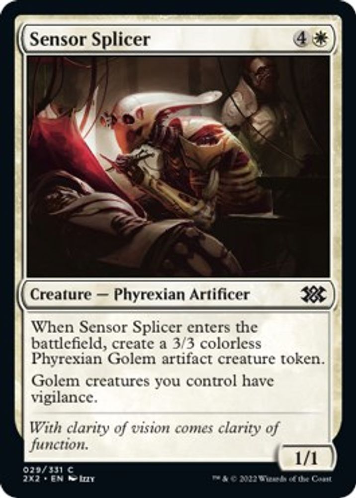 2022 Magic: The Gathering: Double Masters 2022 (2X2) - Sensor Splicer (#29, Common) (, Near Mint)