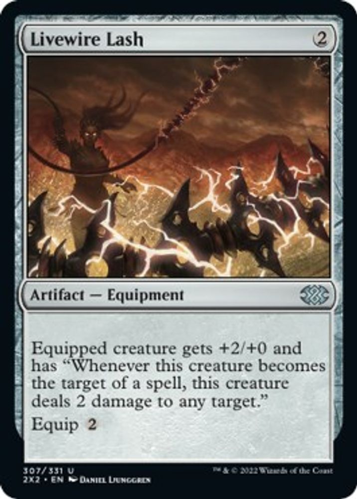2022 Magic: The Gathering: Double Masters 2022 (2X2) - Livewire Lash (#307, Uncommon) (, Near Mint)