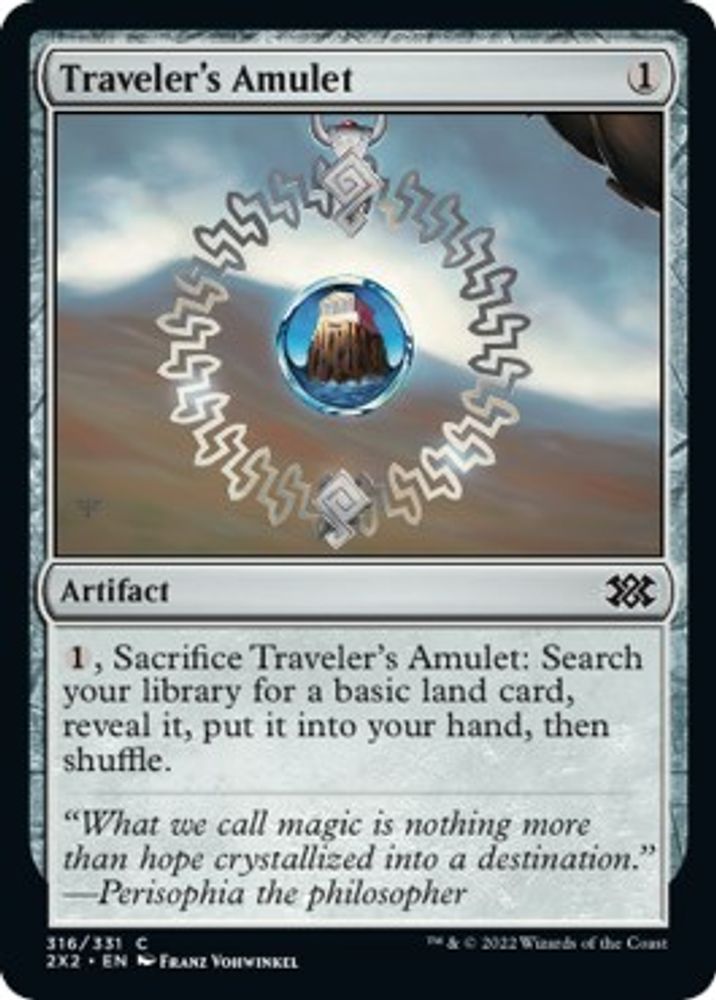 2022 Magic: The Gathering: Double Masters 2022 (2X2) - Travelers Amulet (#316, Common) (, Near Mint)