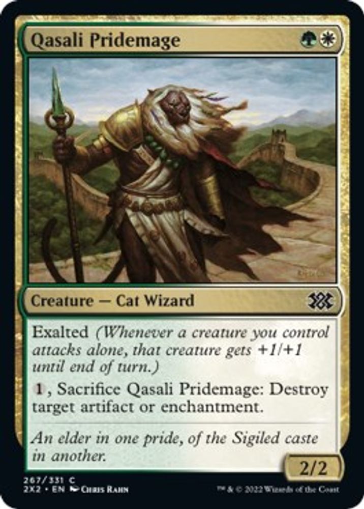 2022 Magic: The Gathering: Double Masters 2022 (2X2) - Qasali Pridemage (#267, Common) (, Near Mint)