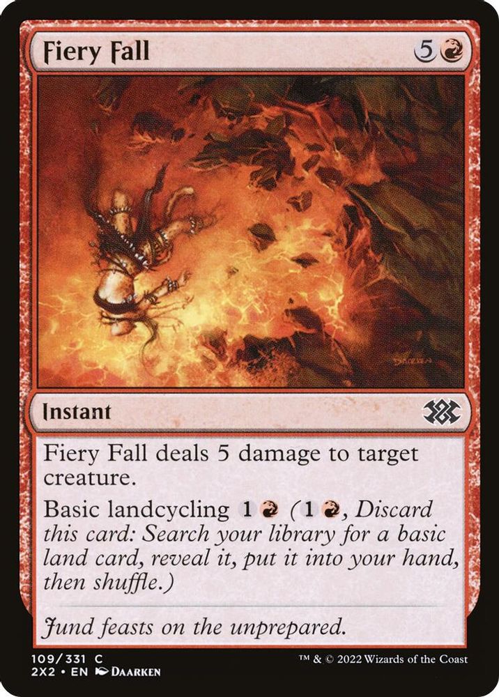 2022 Magic: The Gathering: Double Masters 2022 (2X2) - Fiery Fall (#109, Common) (, Near Mint)