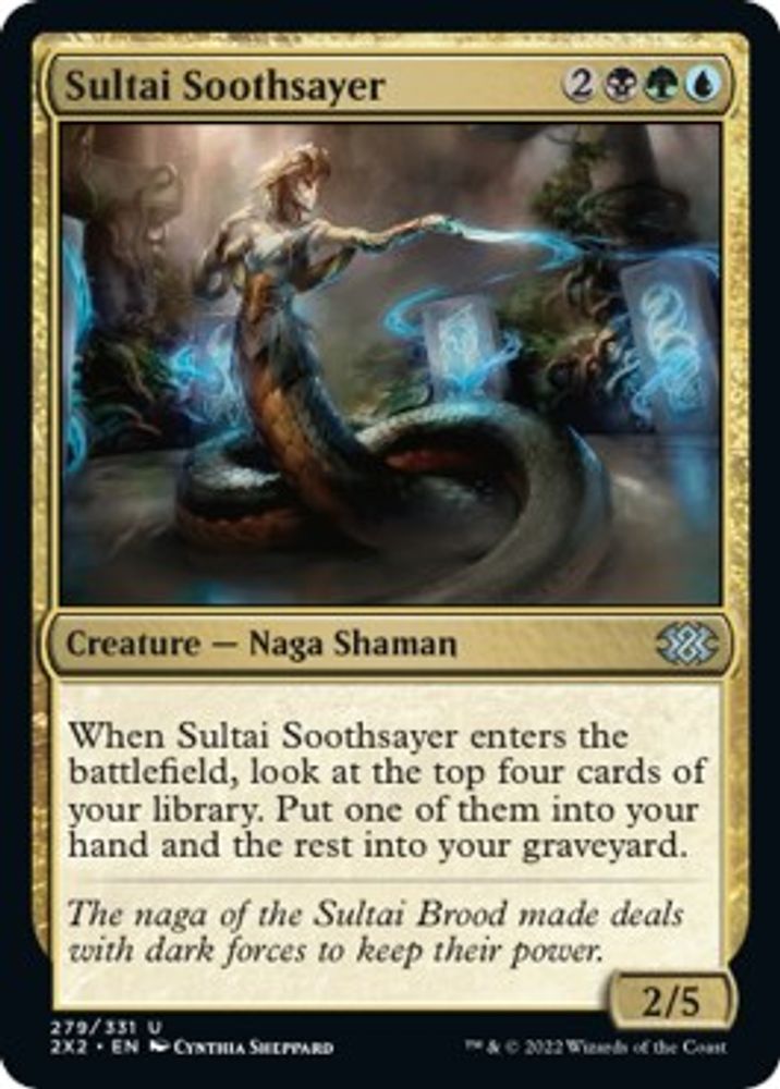 2022 Magic: The Gathering: Double Masters 2022 (2X2) - Sultai Soothsayer (#279, Uncommon) (, Near Mint)