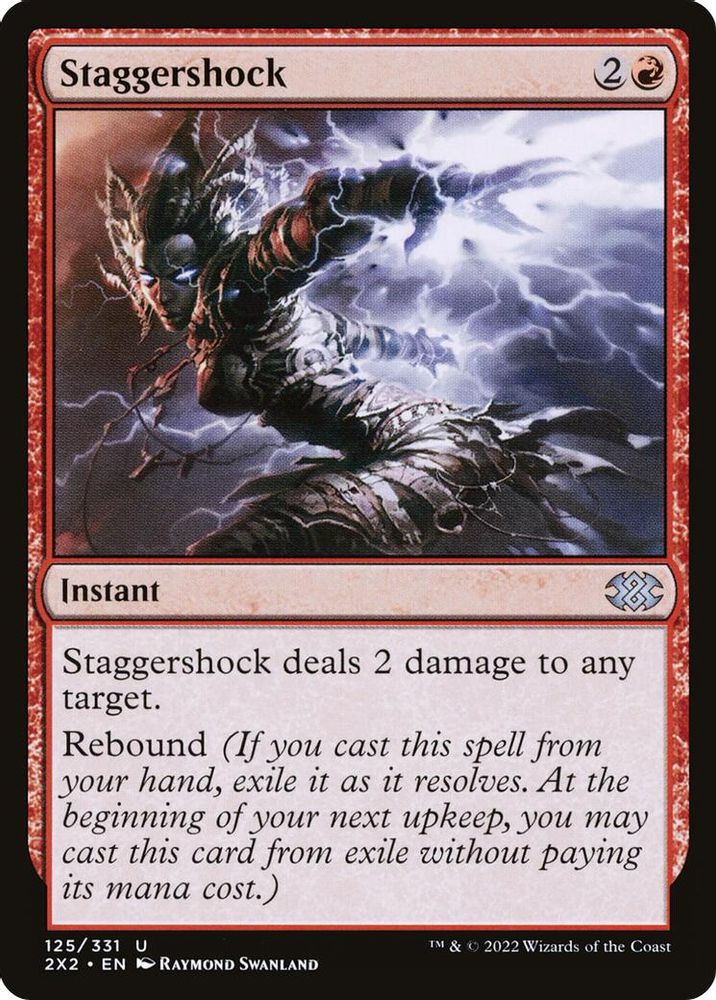 2022 Magic: The Gathering: Double Masters 2022 (2X2) - Staggershock (#125, Uncommon) (, Near Mint)