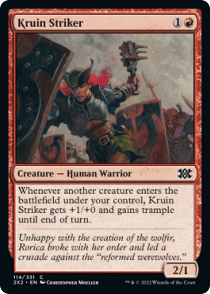 2022 Magic: The Gathering: Double Masters 2022 (2X2) - Kruin Striker (#114, Common) (, Near Mint)