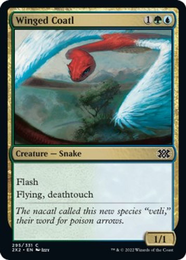 2022 Magic: The Gathering: Double Masters 2022 (2X2) - Winged Coatl (#295, Common) (, Near Mint)