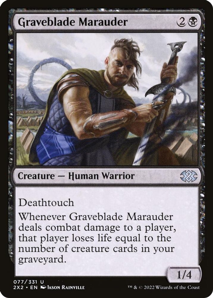 2022 Magic: The Gathering: Double Masters 2022 (2X2) - Graveblade Marauder (#77, Uncommon) (, Near Mint)