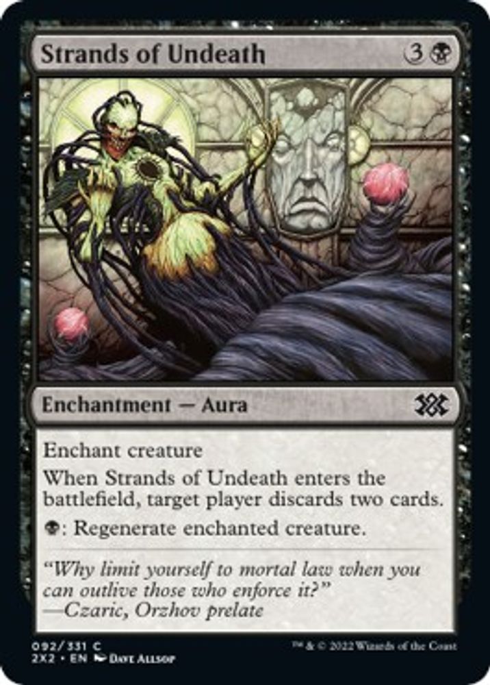 2022 Magic: The Gathering: Double Masters 2022 (2X2) - Strands of Undeath (#92, Common) (, Near Mint)