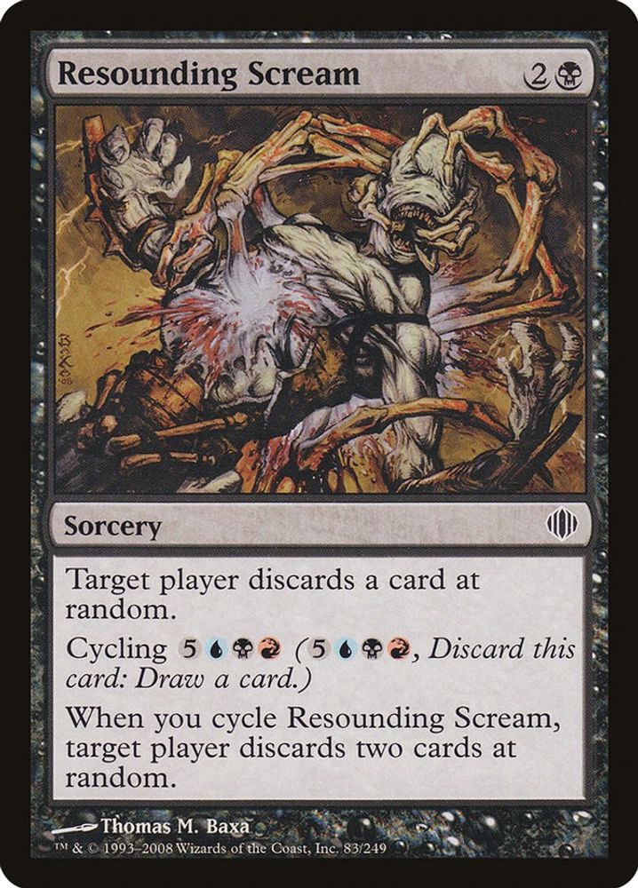 2008 Magic: The Gathering: Shards of Alara (ALA) - Resounding Scream (#83, Common) (, Near Mint)