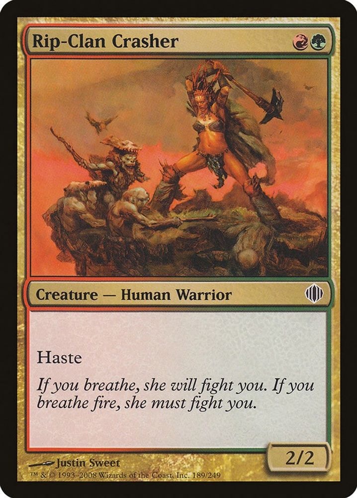2008 Magic: The Gathering: Shards of Alara (ALA) - Rip Clan Crasher (#189, Common) (, Near Mint)