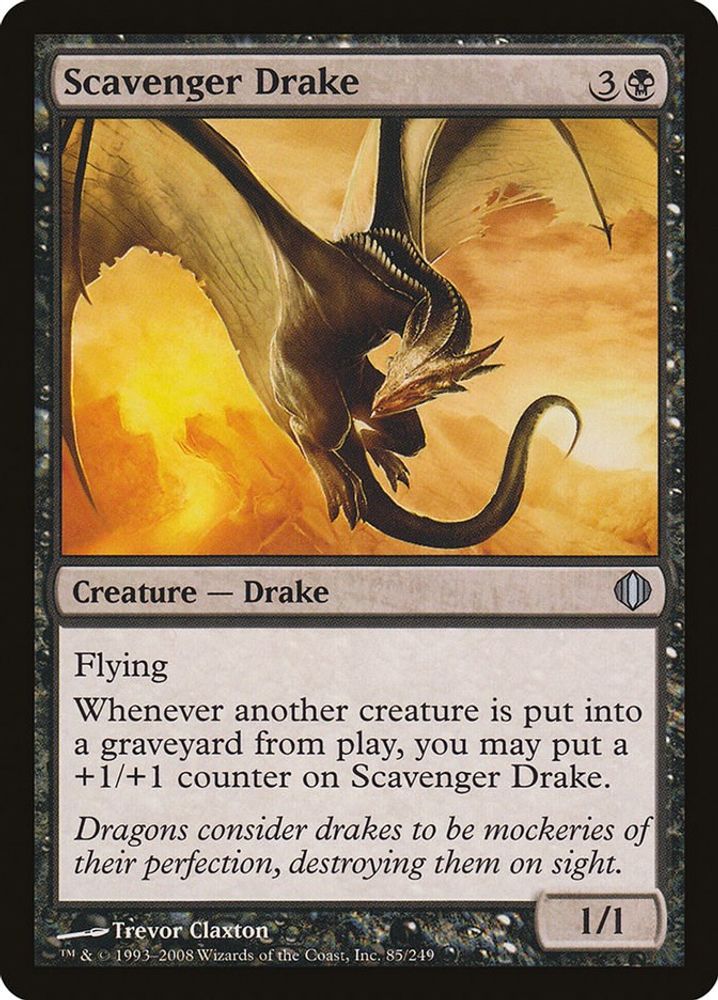 2008 Magic: The Gathering: Shards of Alara (ALA) - Scavenger Drake (#85, Uncommon) (, Near Mint)