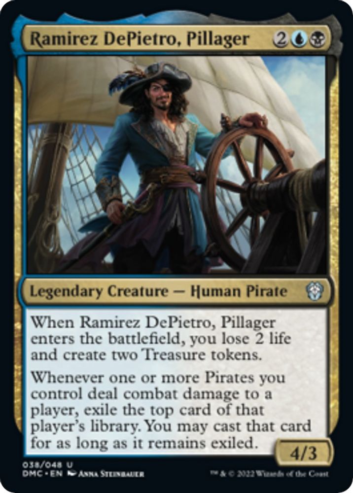 2022 Magic: The Gathering: Commander: Dominaria United (DMC) - Ramirez DePietro Pillager (#38, Uncommon) (, Near Mint)