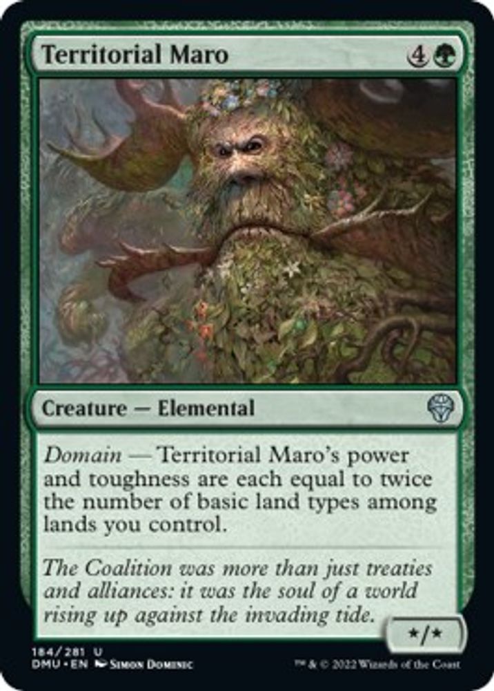 2022 Magic: The Gathering: Dominaria United (DMU) - Territorial Maro (#184, Uncommon) (, Near Mint)
