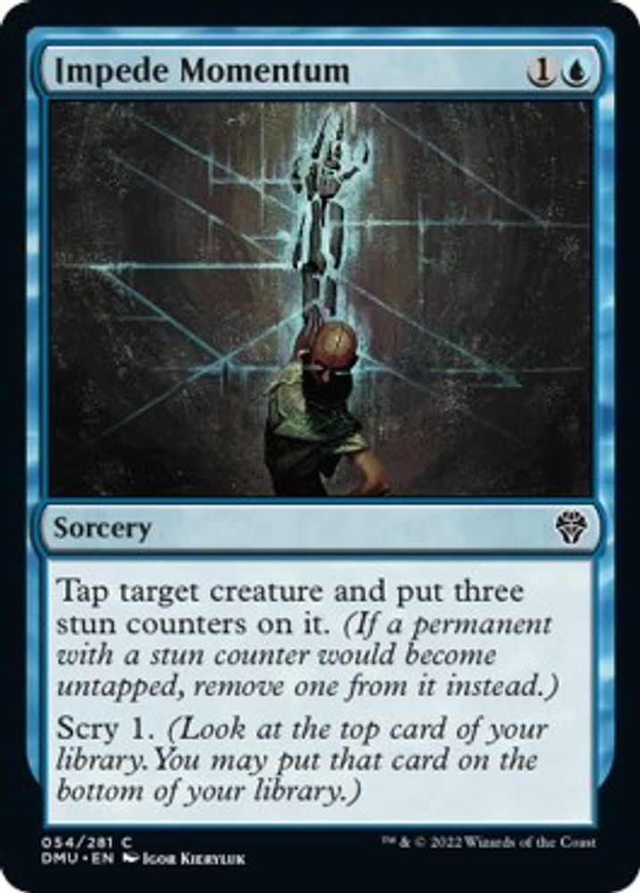 2022 Magic: The Gathering: Dominaria United (DMU) - Impede Momentum (#54, Common)
