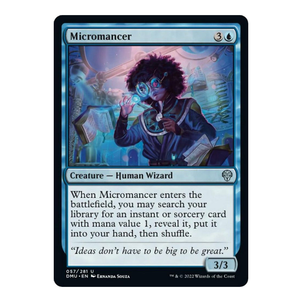 2022 Magic: The Gathering: Dominaria United (DMU) - Micromancer (#57, Uncommon) (, Near Mint)