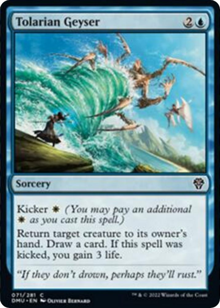 2022 Magic: The Gathering: Dominaria United (DMU) - Tolarian Geyser (#71, Common) (, Near Mint)