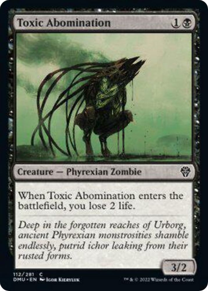 2022 Magic: The Gathering: Dominaria United (DMU) - Toxic Abomination (#112, Common) (, Near Mint)