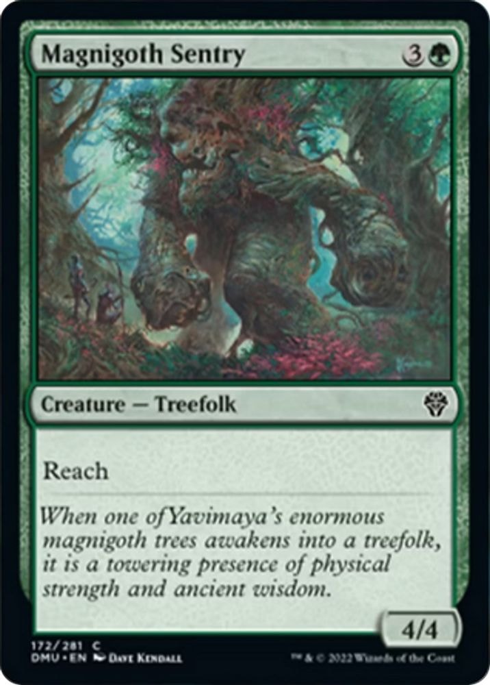 2022 Magic: The Gathering: Dominaria United (DMU) - Magnigoth Sentry (#172, Common)
