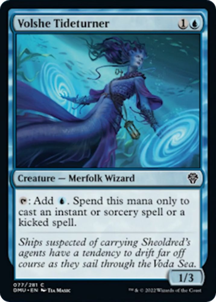 2022 Magic: The Gathering: Dominaria United (DMU) - Volshe Tideturner (#77, Common) (, Near Mint)