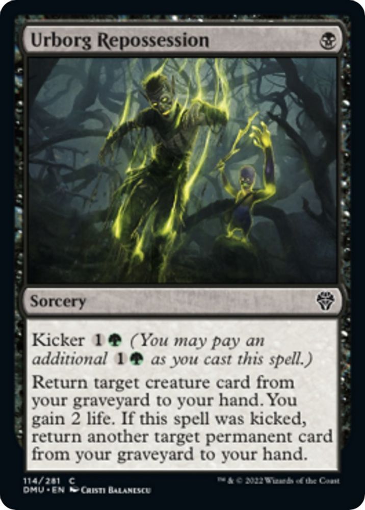 2022 Magic: The Gathering: Dominaria United (DMU) - Urborg Repossession (#114, Common) (, Near Mint)