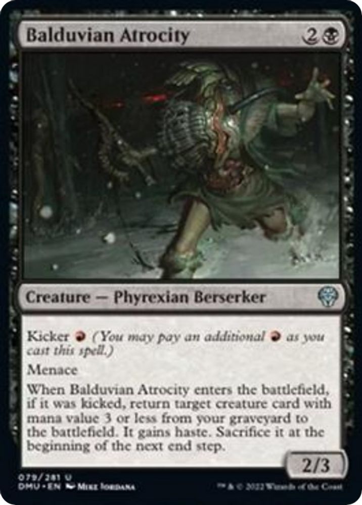 2022 Magic: The Gathering: Dominaria United (DMU) - Balduvian Atrocity (#79, Uncommon) (, Near Mint)