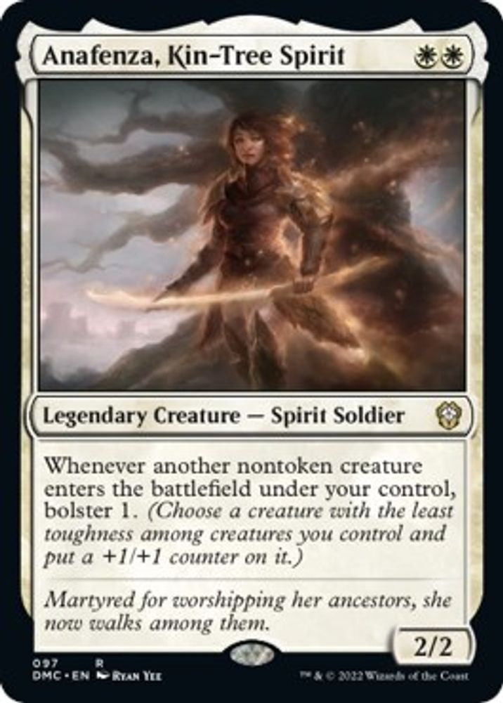 2022 Magic: The Gathering: Commander: Dominaria United (DMC) - Anafenza Kin Tree Spirit (#97, Rare) (, Near Mint)