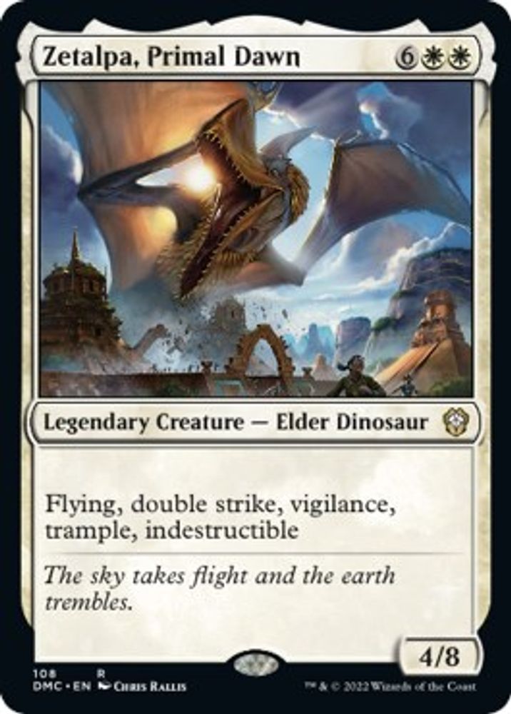 2022 Magic: The Gathering: Commander: Dominaria United (DMC) - Zetalpa Primal Dawn (#108, Rare) (, Near Mint)