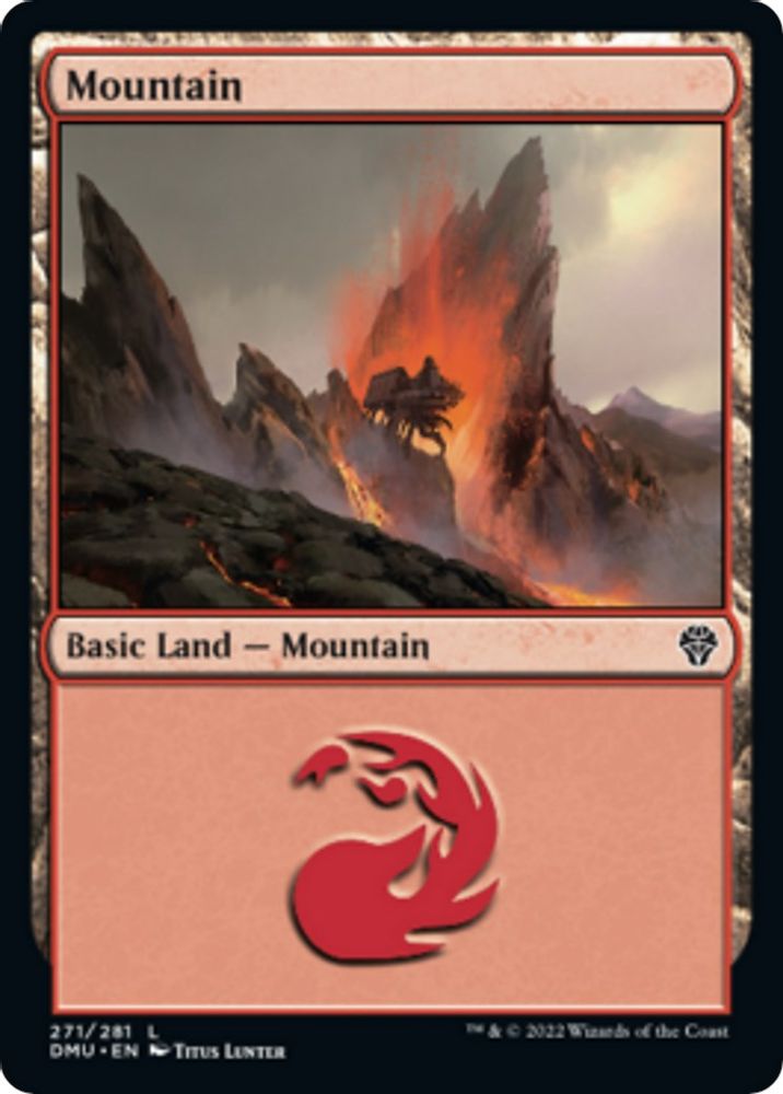 2022 Magic: The Gathering: Dominaria United (DMU) - Mountain 271 (#271, Land) (, Near Mint)