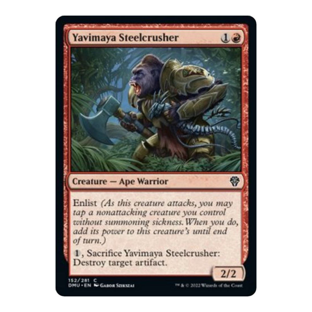 2022 Magic: The Gathering: Dominaria United (DMU) - Yavimaya Steelcrusher (#152, Common) (, Near Mint)