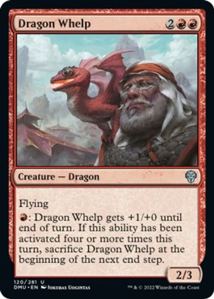 2022 Magic: The Gathering: Dominaria United (DMU) - Dragon Whelp (#120, Uncommon) (, Near Mint)
