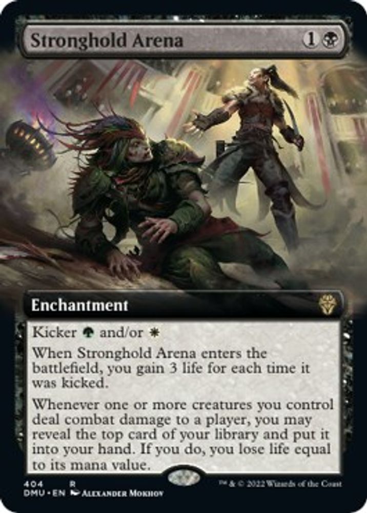 2022 Magic: The Gathering: Dominaria United (DMU) - Stronghold Arena Extended Art (#404, Rare) (, Near Mint)