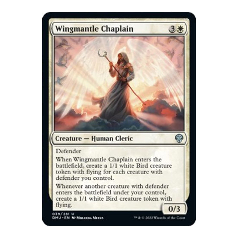 2022 Magic: The Gathering: Dominaria United (DMU) - Wingmantle Chaplain (#39, Uncommon)