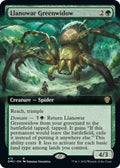 2022 Magic: The Gathering: Dominaria United (DMU) - Llanowar Greenwidow Extended Art (#415, Rare) (Foil, Near Mint)