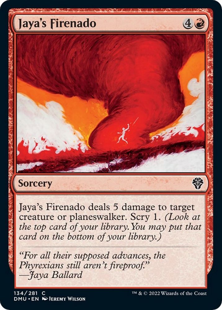 2022 Magic: The Gathering: Dominaria United (DMU) - Jayas Firenado (#134, Common)