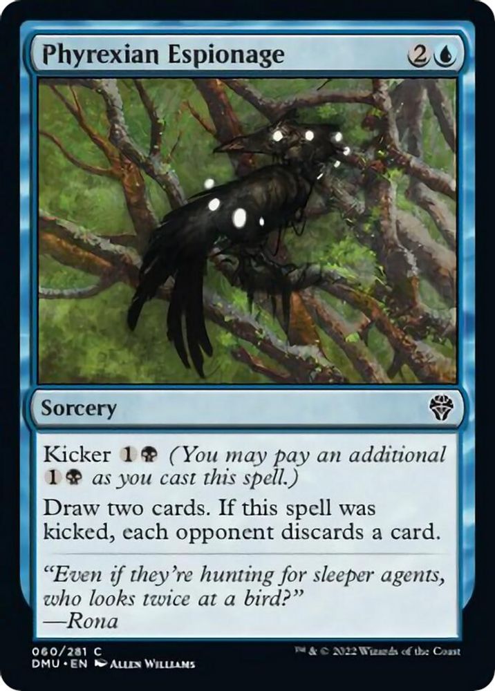 2022 Magic: The Gathering: Dominaria United (DMU) - Phyrexian Espionage (#60, Common) (, Near Mint)