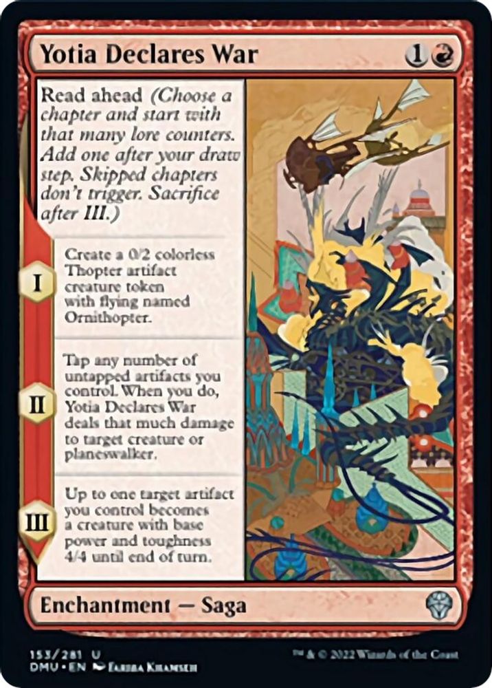 2022 Magic: The Gathering: Dominaria United (DMU) - Yotia Declares War (#153, Uncommon) (, Near Mint)