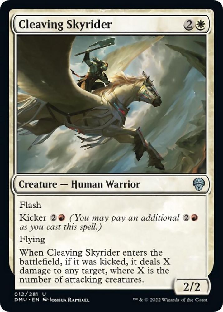 2022 Magic: The Gathering: Dominaria United (DMU) - Cleaving Skyrider (#12, Uncommon) (, Near Mint)