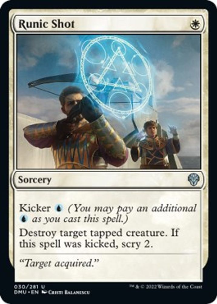 2022 Magic: The Gathering: Dominaria United (DMU) - Runic Shot (#30, Uncommon) (, Near Mint)