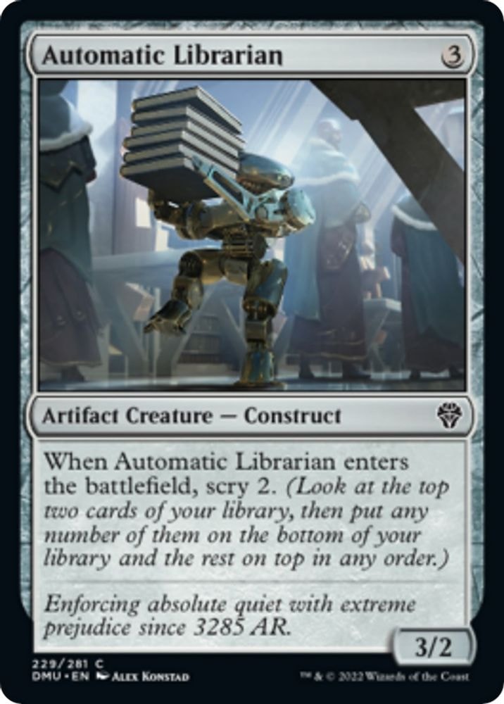 2022 Magic: The Gathering: Dominaria United (DMU) - Automatic Librarian (#229, Common) (, Near Mint)