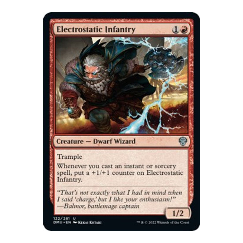 2022 Magic: The Gathering: Dominaria United (DMU) - Electrostatic Infantry (#122, Uncommon) (, Near Mint)
