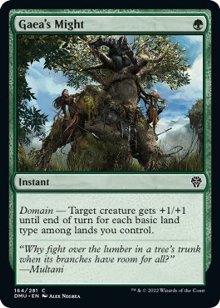 2022 Magic: The Gathering: Dominaria United (DMU) - Gaeas Might (#164, Common) (, Near Mint)