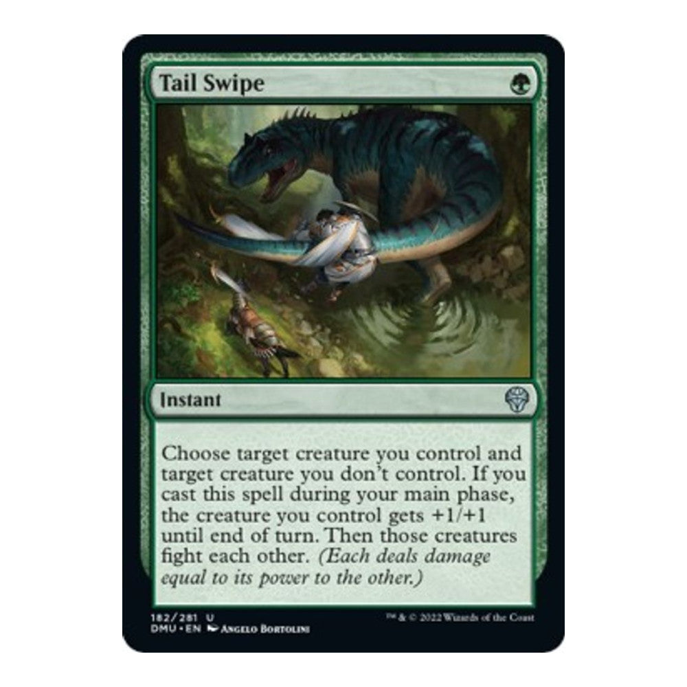 2022 Magic: The Gathering: Dominaria United (DMU) - Tail Swipe (#182, Uncommon)