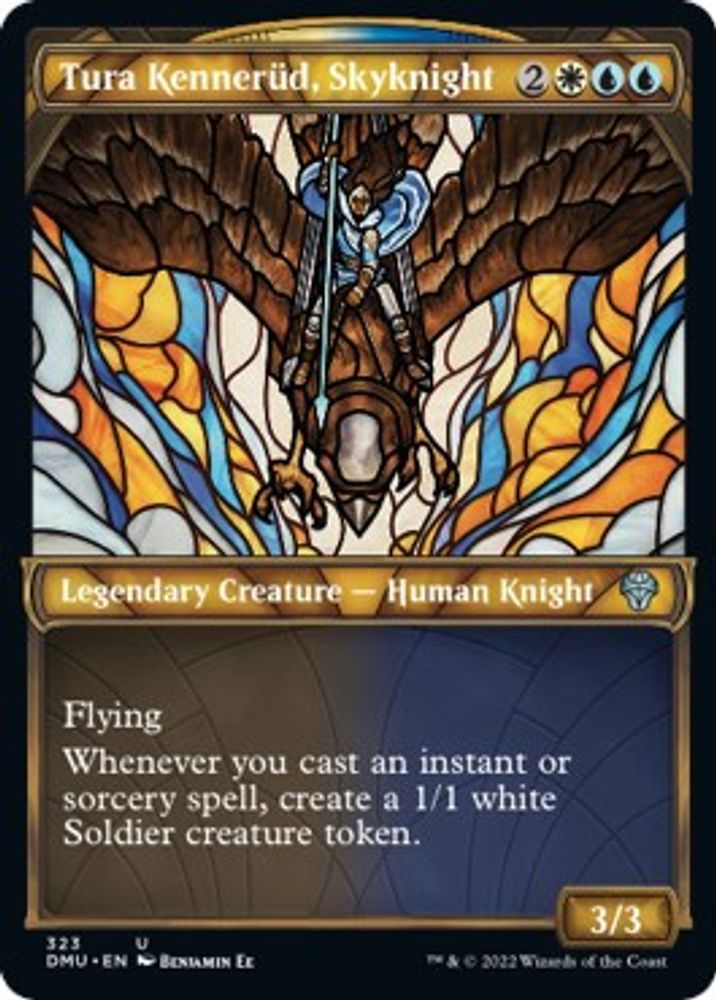 2022 Magic: The Gathering: Dominaria United (DMU) - Tura Kennerud Skyknight Showcase (#323, Uncommon) (, Near Mint)
